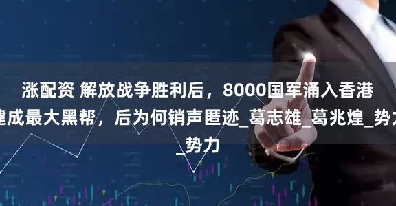 涨配资 解放战争胜利后，8000国军涌入香港建成最大黑帮，后为何销声匿迹_葛志雄_葛兆煌_势力